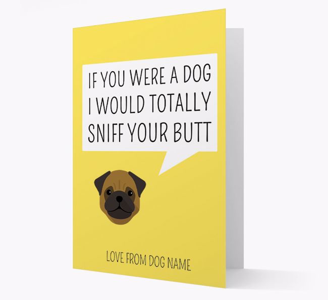 Personalized 'I'd Sniff Your Bum' Card